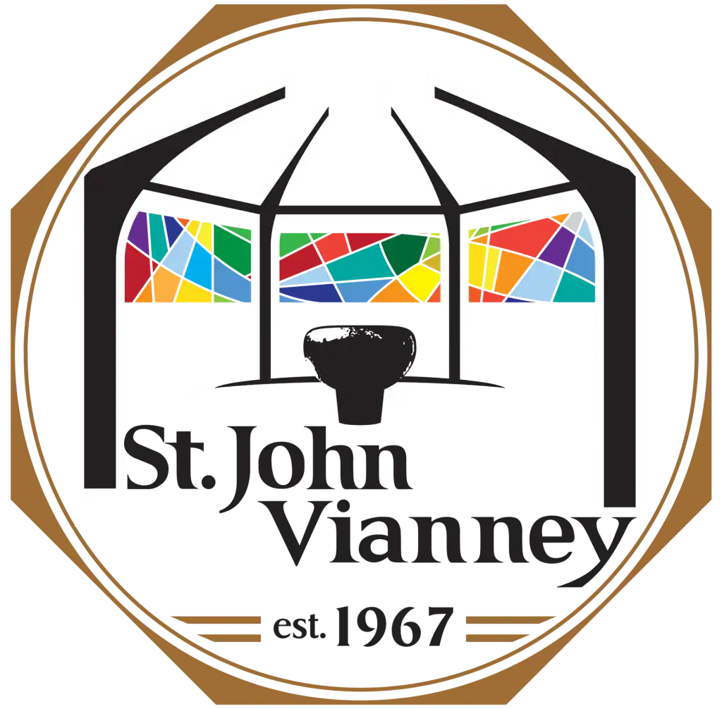 St. John Vianney logo.